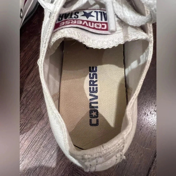 Pre-owned Women's Converse All Star Platform Low Top White Sz 7 Play Leisure - Picture 4 of 5